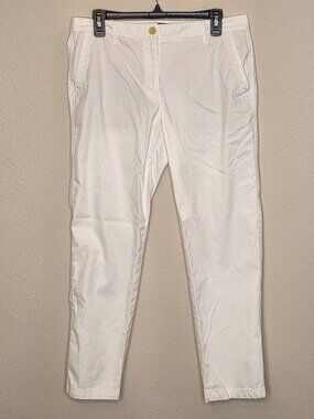 Talbots White Relaxed Chino Pants - Size 6